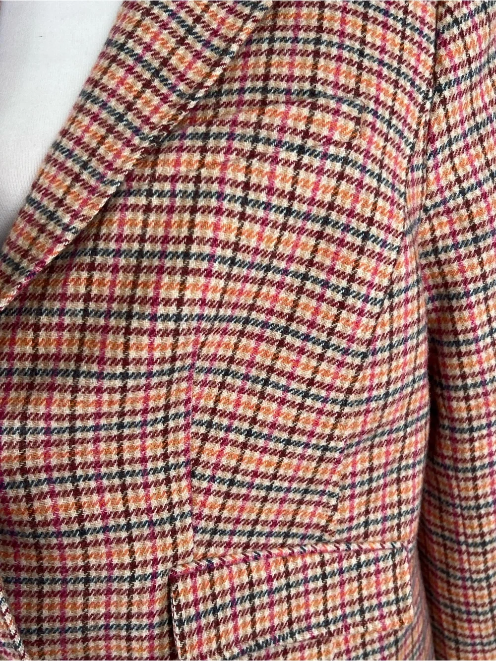 EUC! Talbots Classic Shetland Blazer - Apple Plaid Size 16W